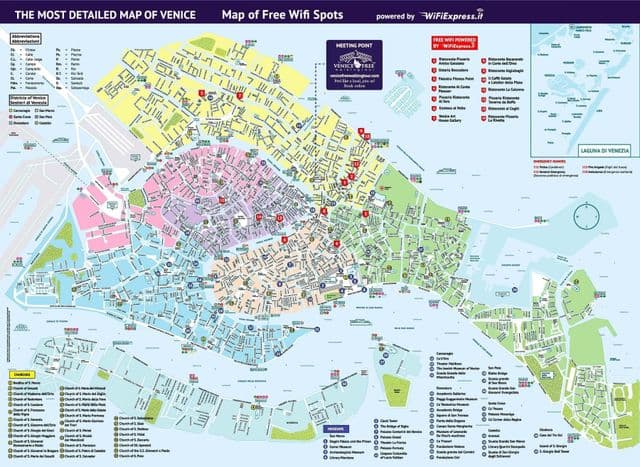 威尼斯景点地图